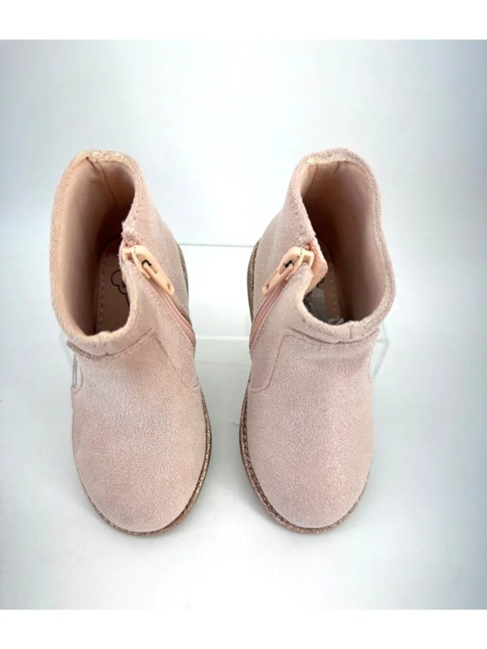 Tucker + Tate Pink Boots Star Glitter Ankle Booties Baby Size 7